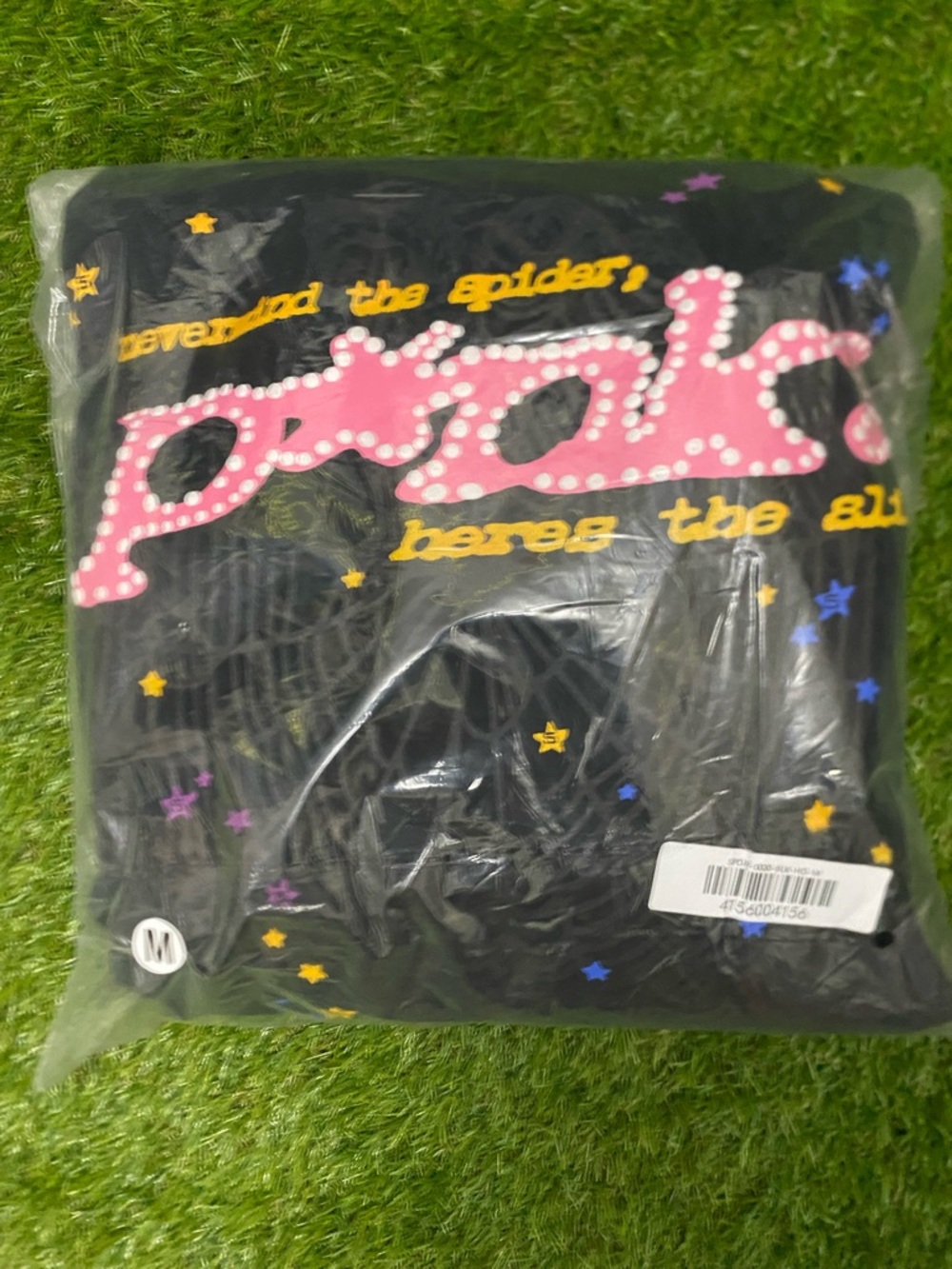 Pink and black spider hoodie